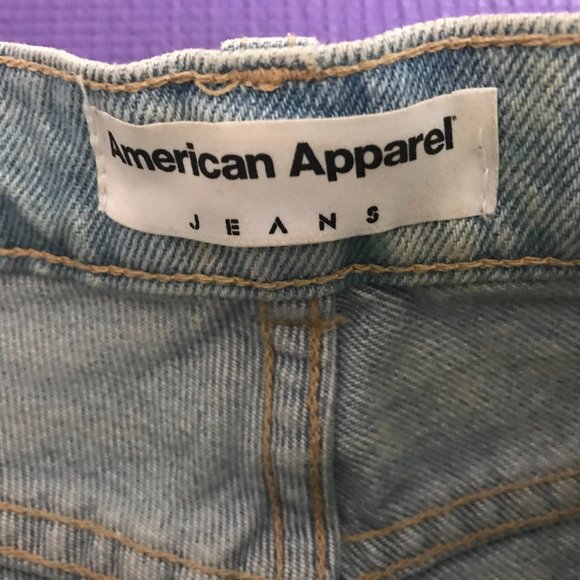 American Apparel Jean Shorts Size 27 - Picture 4 of 8